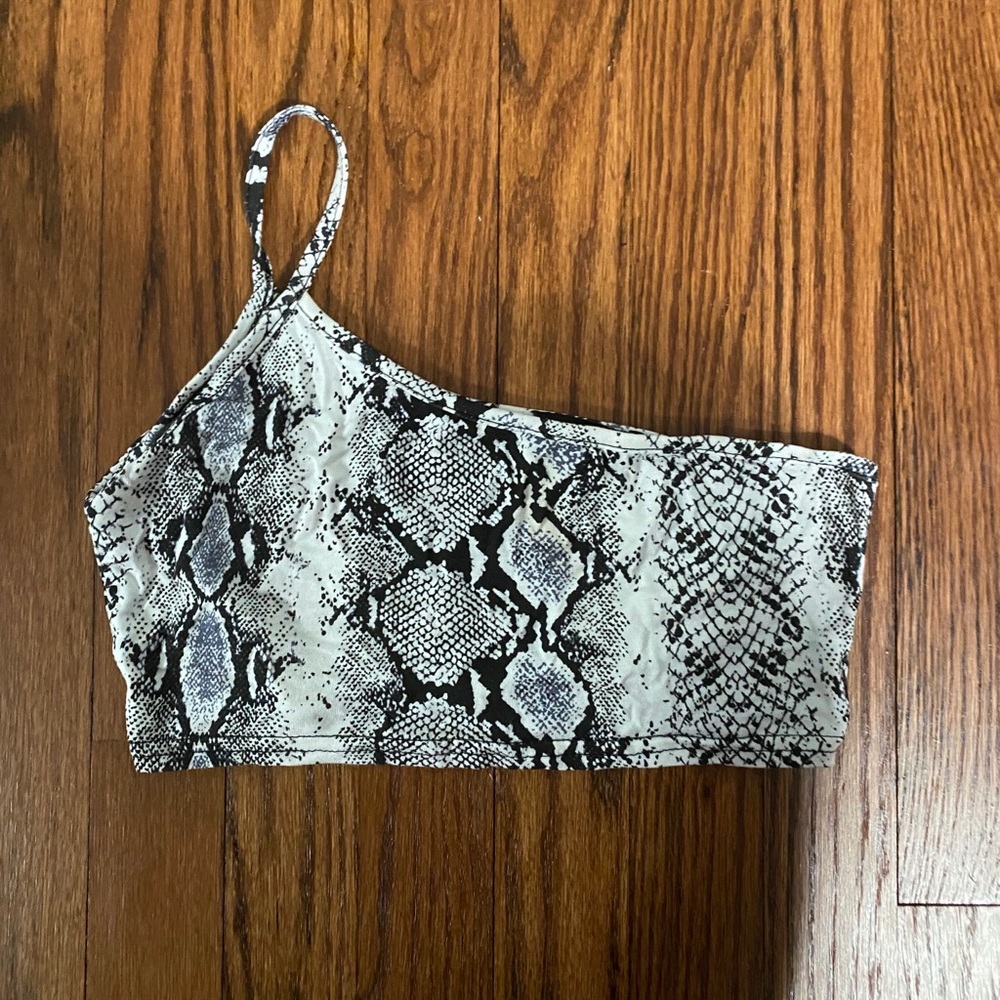 Snakeskin crop top PLT